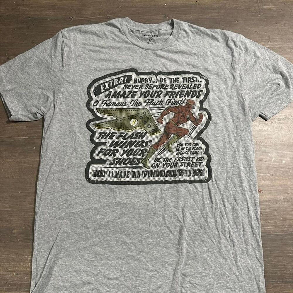 Dc-comics Men's Grey T-shirt
